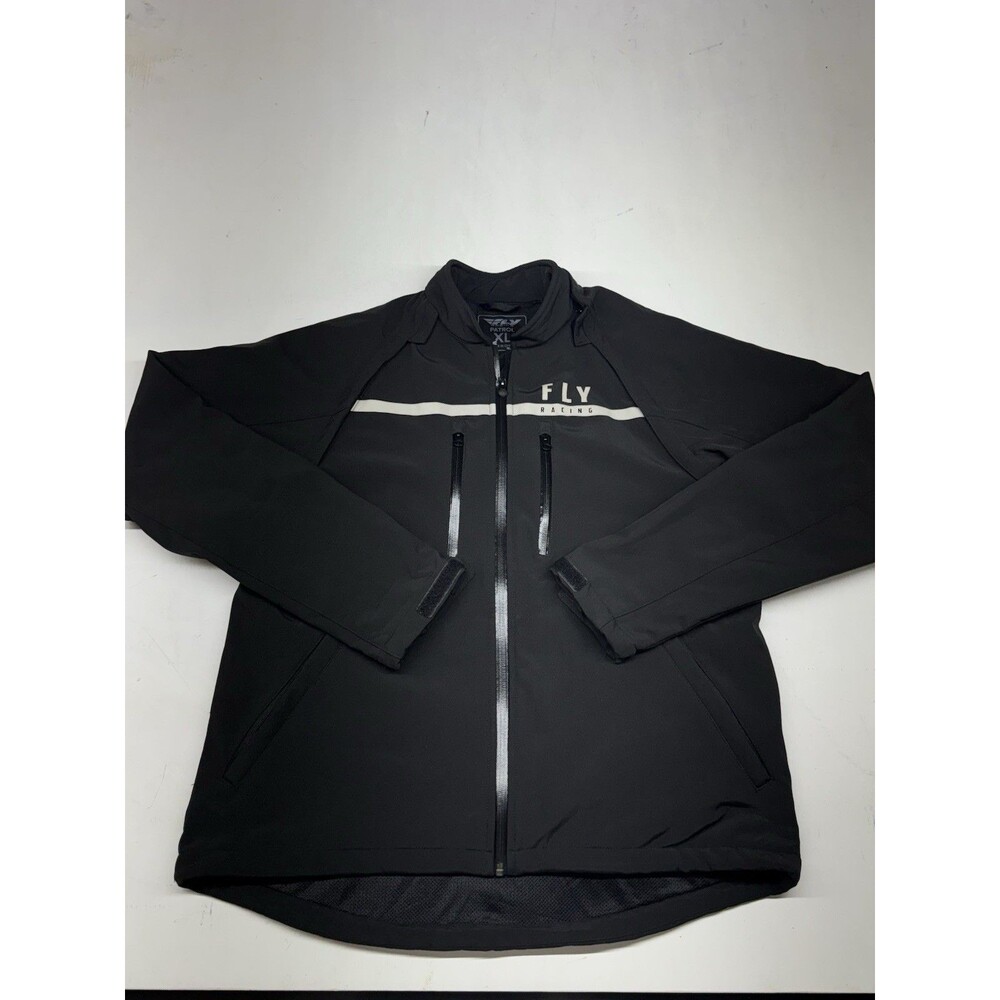 Fly Racing Patrol Jacket Mens XL Black Softshell Enduro Motorcycle Riding Moto